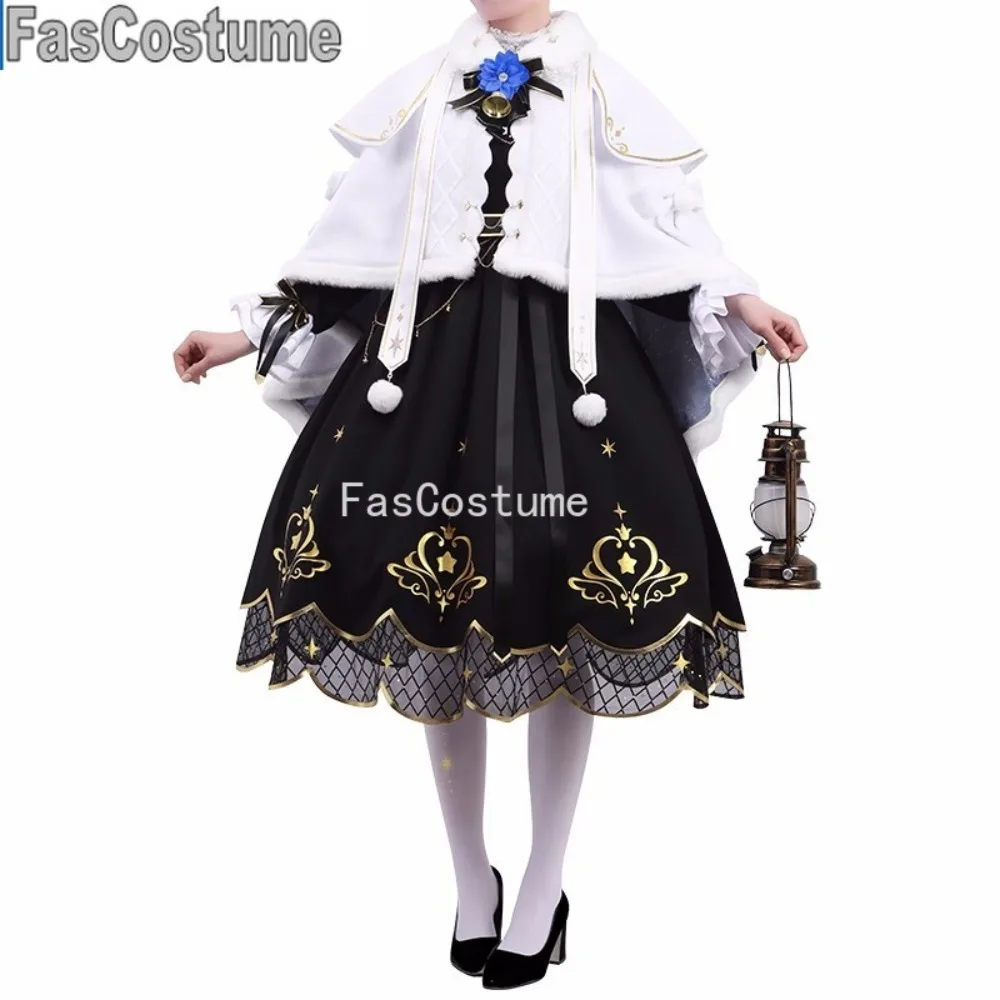 

FasCostume Amamiya Kokoro Christmas Style Cosplay Costume Game Suit Elegant Dress Uniform Party Outfit