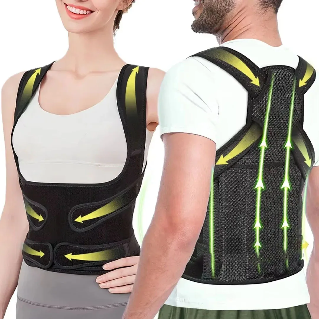 Posture Corrector for Women and Men: Back Support Brace Relieve Upper Back Shoulders Pain