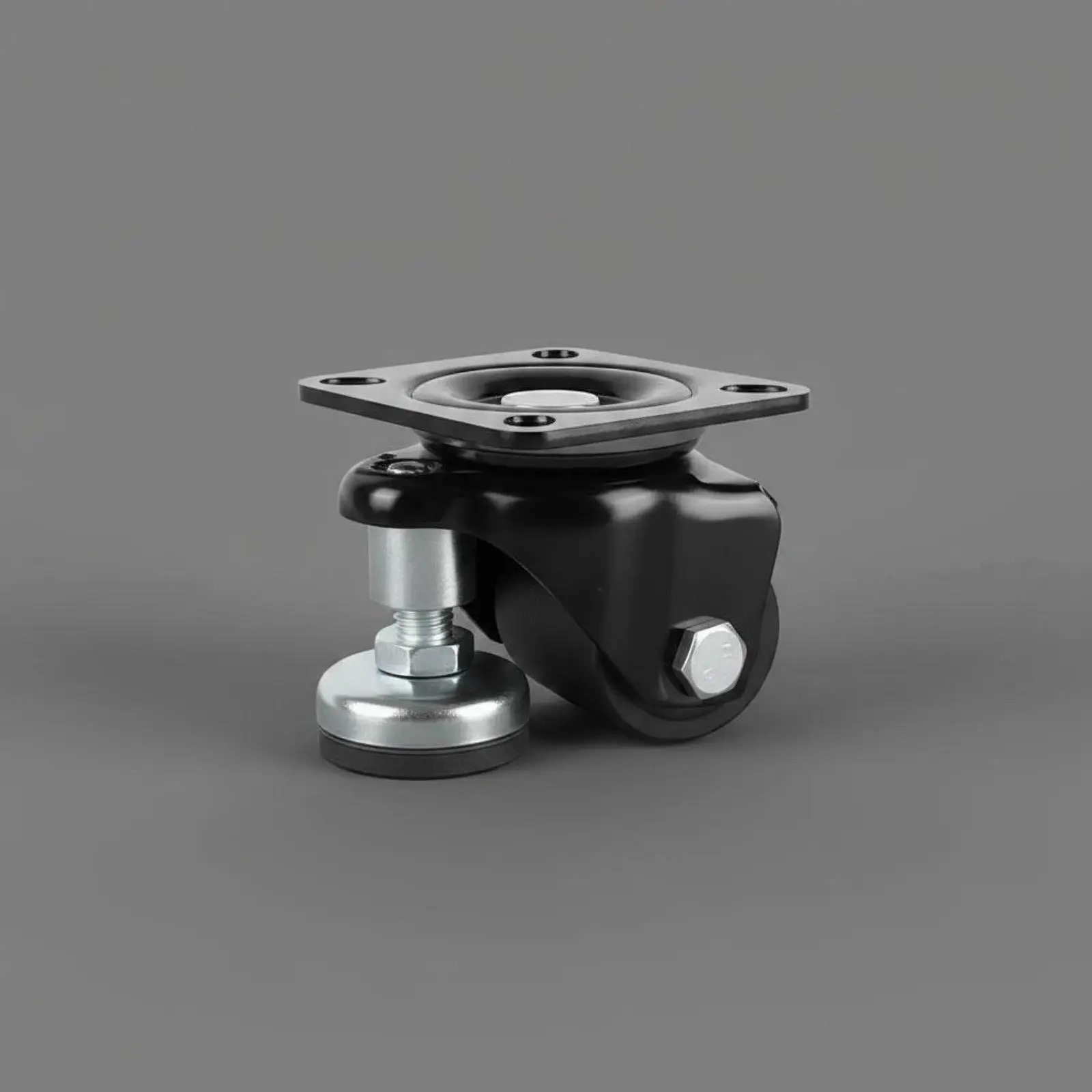 Industrial Heavy Duty Caster Wheel 360 Degree Swivel Leveling Casters for Server Rack Workbench Adjustable Height
