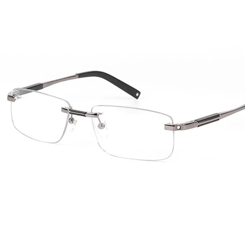 

Brand Designer Titanium Glasses Rimless Mans Optical Glasses Frame Myopia Business Frameless Eyeglasses Frame Man