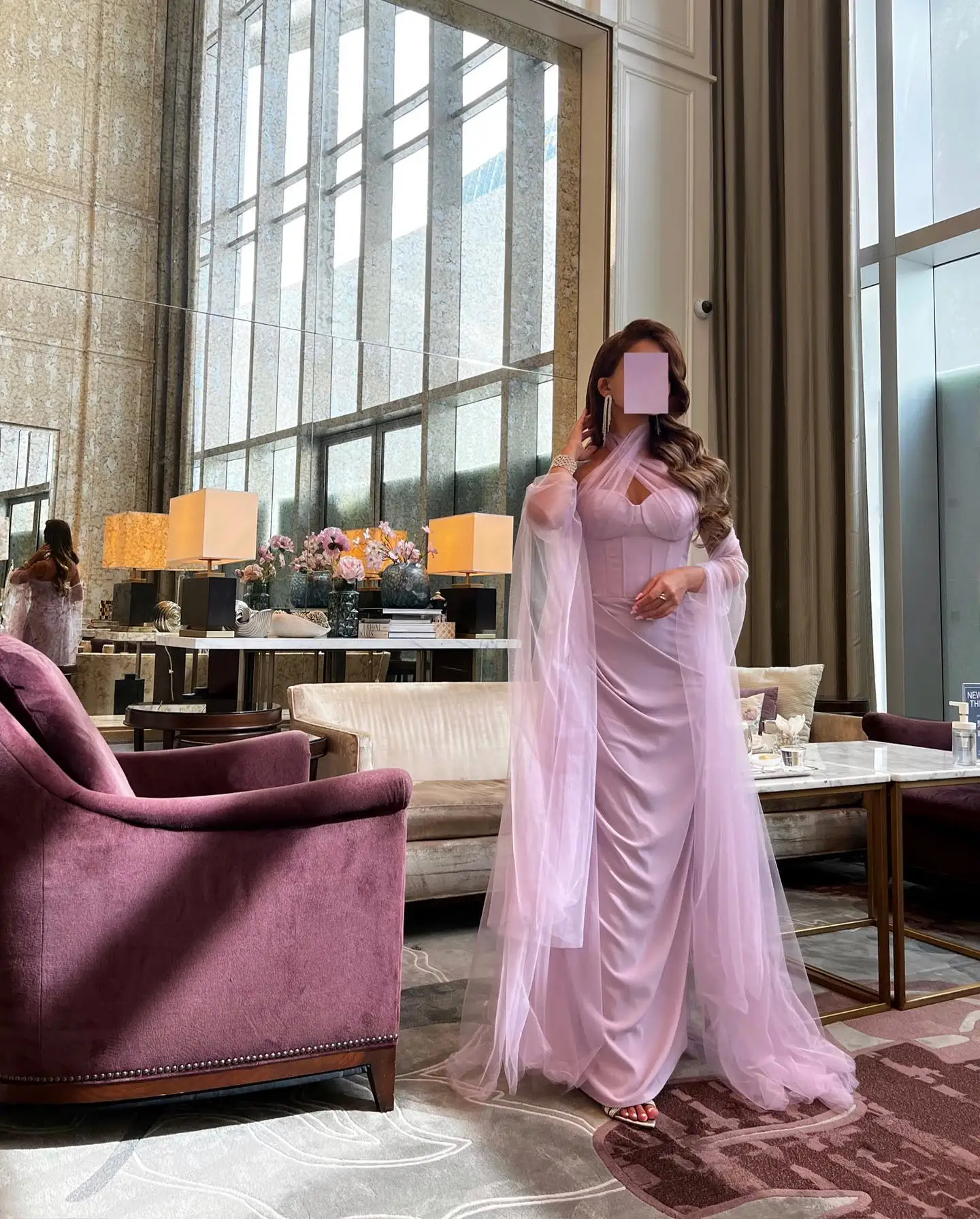 

Customized Sexy Jersey Straight shawl Evening Dress High Quality Sleeveless Halter Floor Length فستان سهرة نسائي