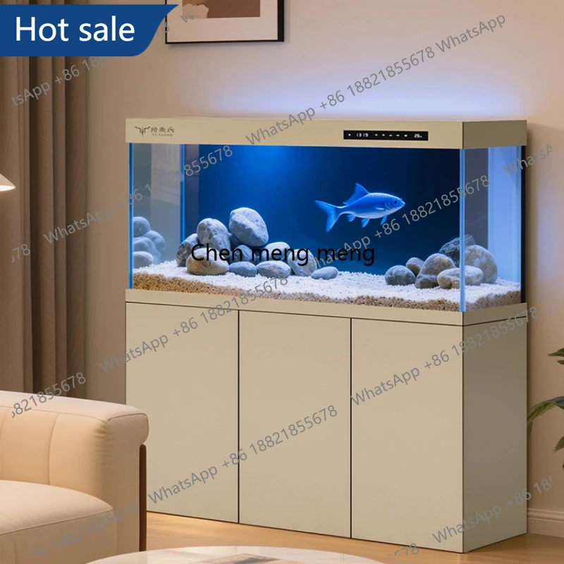 

M02 Modern Living Room Aquarium Floor Ecology Creative New Style Aquarium Customizable Ornamental Fish Home Furniture Acuario