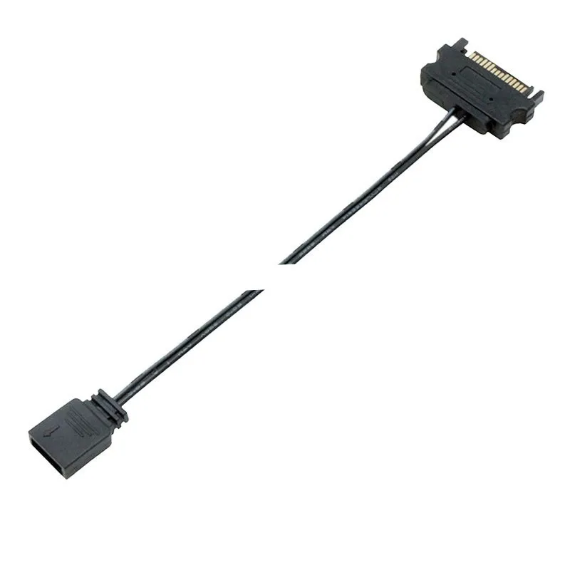 Computer ARGB Controller PC Case Manual RESET Control Sata to ARGB Reset Power Cable PC 5V 3Pin Lighting Control