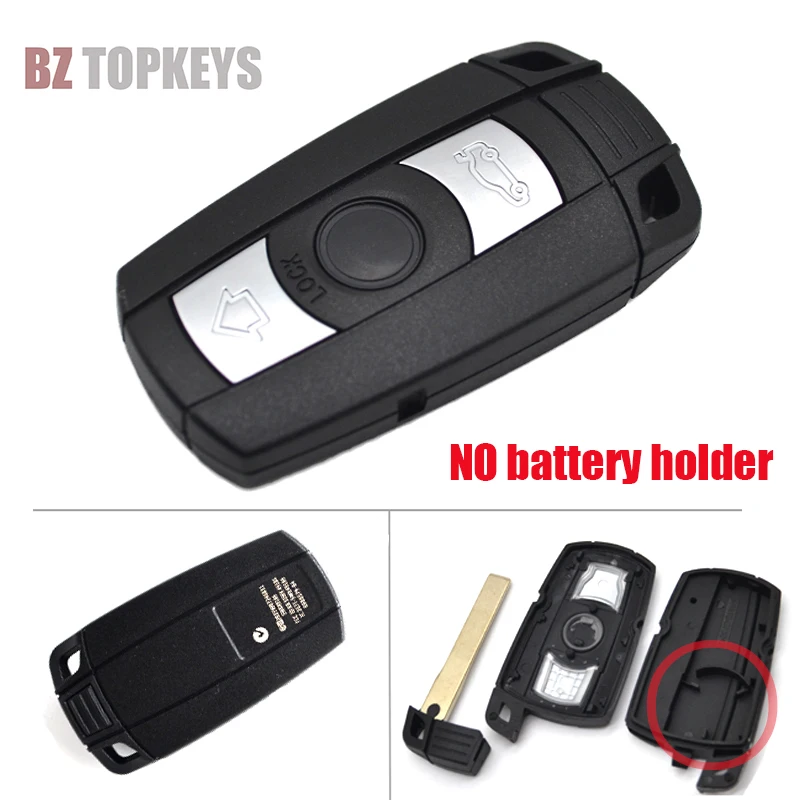 BZTOPKEYS Car key replace Case remote fob 3button for BMW 1 3 5 6 Series E70 E71 E87 E88 E89 X5 X6 smart key cover blank shell