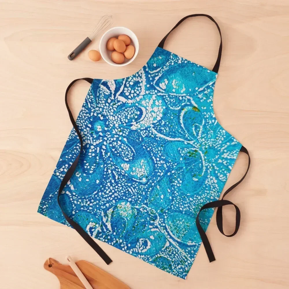 

BLUE AND WHITE FLORALS Apron Trim Cloth Kitchen Things And For Home Kitchen Supplies Idea Goods cook wear Apron