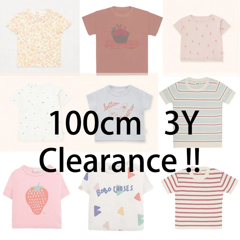 

EnkeliBB 2+ Pieces Free shipping ~ 100cm 3Y Clearance Toddler Boy and Girls Summer T-shirt Brand Designer Tees Tops