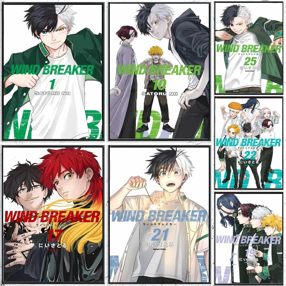 Dynamic Anime Action W-WIND BREAKER Poster Modern Indoor Wall Decor & Aesthetic Home Space Design