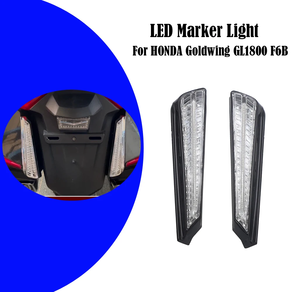 

Gold Wing Motorcycle Turn Signal LED Filler Panel Lights Decorative Lamp For HONDA Goldwing GL 1800 GL1800 F6B 2018-2021 2020