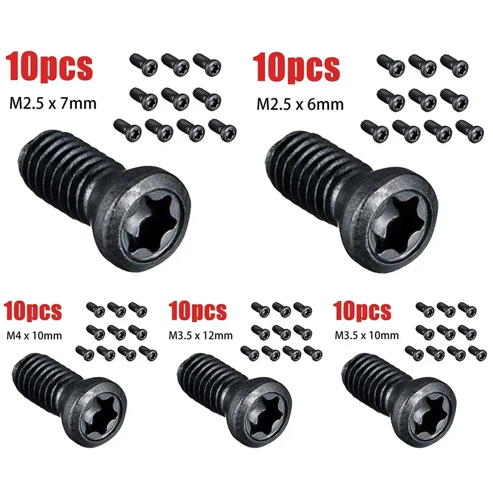 10 sztuk CNC śruba Torx M2.5 M3.5 zastępuje wkładki z węglików spiekanych CNC narzędzia tokarskie uchwyt śruby montażowej śruba z łbem tnącym