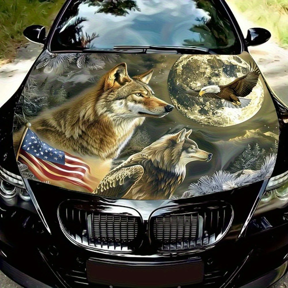 

Наклейка на капот автомобиля «Волка и орла» — прочная виниловая пленка с ярким пламенем и дымчатым дизайном, подходит для большинства автомобилей, En