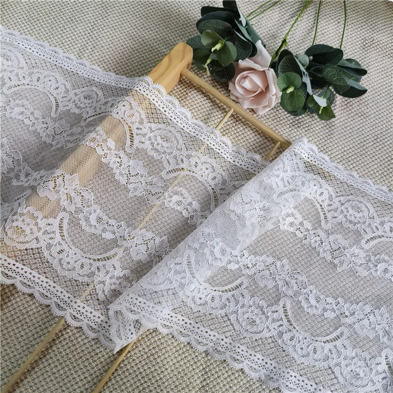 DINGC7 23cm lace trim for underwear, Pressed Lace Clothes Sskirt Underwear Sewing Accessories