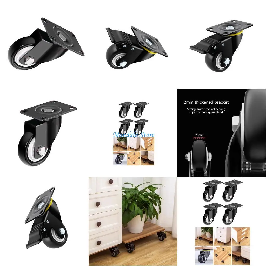 

U2JC Long Service Stem Wear-resisting Polyurethane 2.5" for Furniture Enhances Mobilities & Convenience