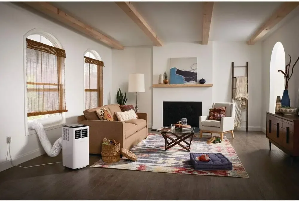 Aire acondicionado portátil para habitación, 8.000 BTU (ashae)/5.500 BTU (DOE) de varias velocidades con ventilador, modo deshumidificador FHPC082AC1