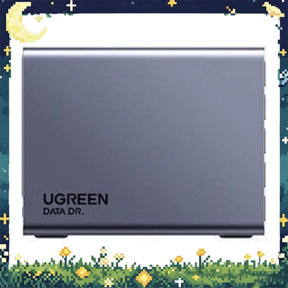 UGREEN 25288 Hard Drive Enclosure CM646 5 Bay 2.5 3.5in SATA USB-C 5Gbps Aluminum Case for Windows Linux macOS