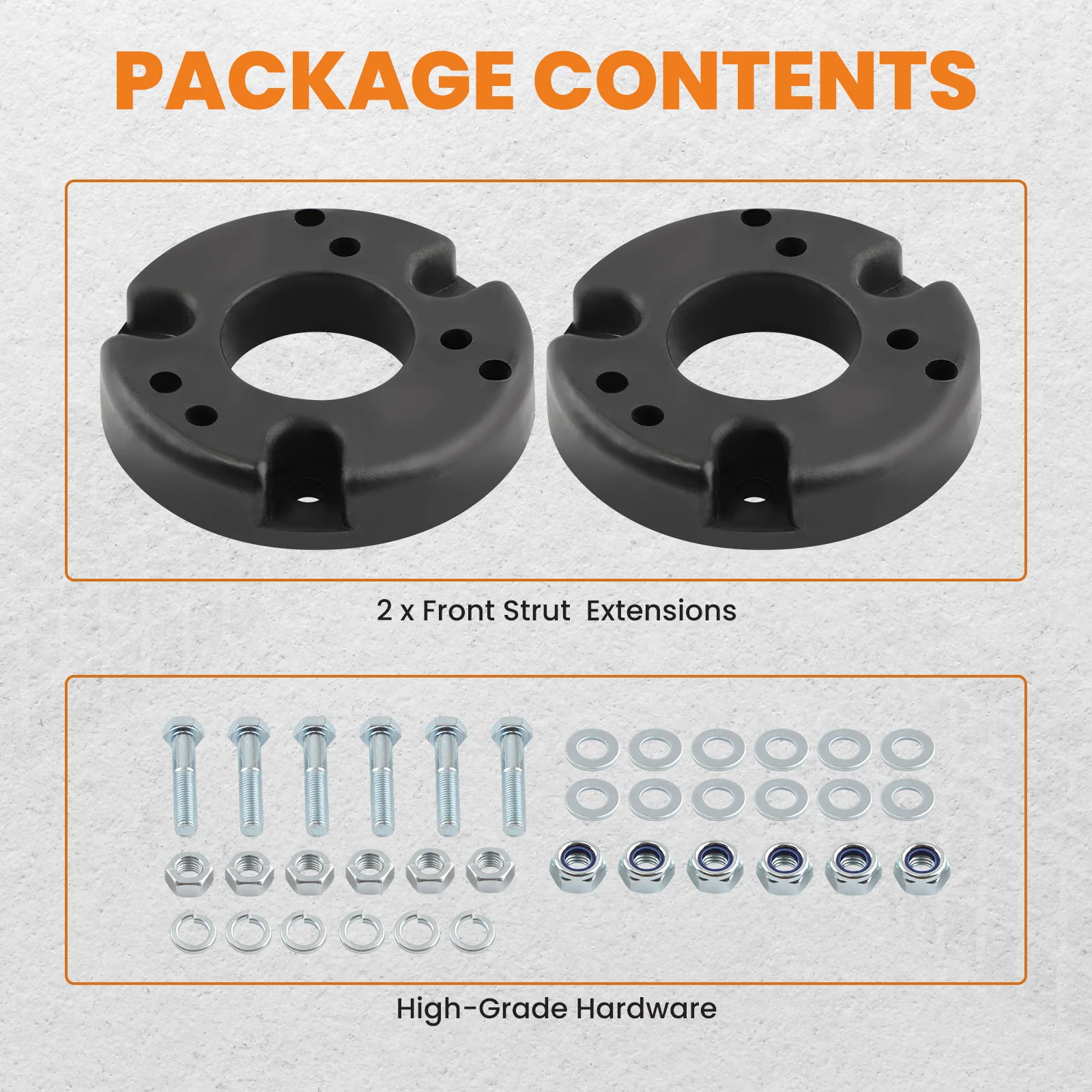 2in Front Leveling Lift Kit for Ford F-150 Pickup 2009-2022 2WD/4WD