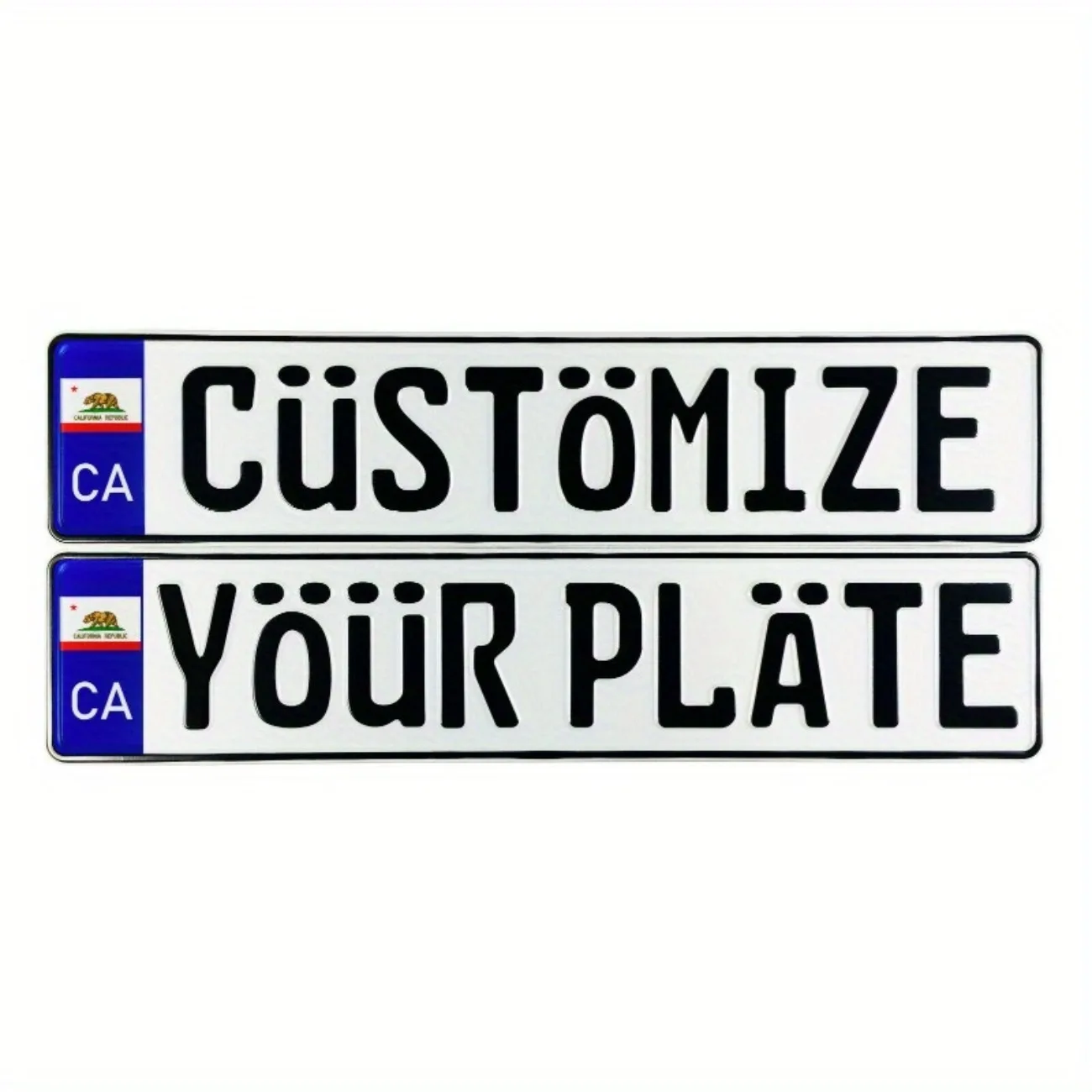 Customizable License Plate - Personalized Vehicle Decoration Only Cross-Border.