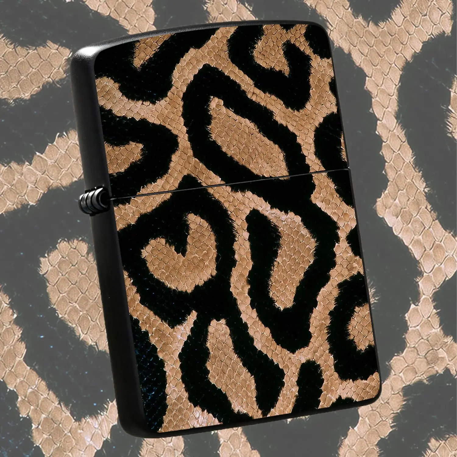 Stylish Leopard Snake Print Lighter, Exquisite Textured Portable All-Scenario Ignition Tool, Trendy Durable Fashion Accessory For Daily Dating Travel Gathering, Ideal Practical Nice Gift For Family Friend A Humorous And Interesting Lighter