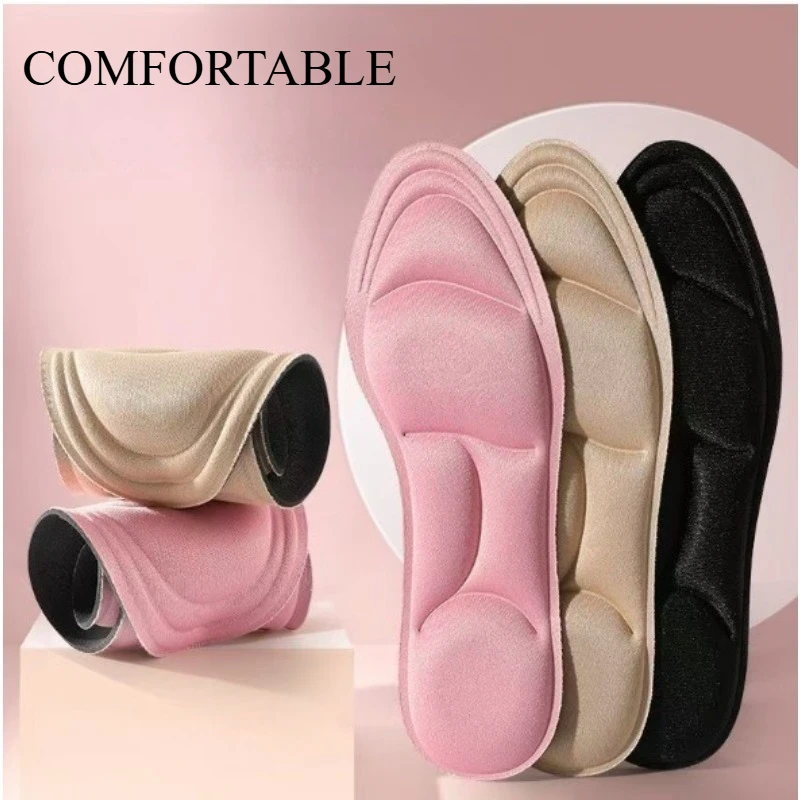 Sports Shoe Sole Super Soft Women Anti-odor Breathable Anti-sweat Shock Absorption Anti-fatigue Durable