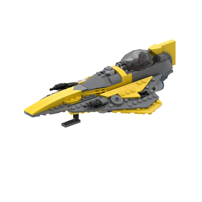 235 PCS Plane Swift Delta-7 Space Fighter MOC Customize Modular Building Block Kids Brick Simple Design DIY Toy Christmas Gift
