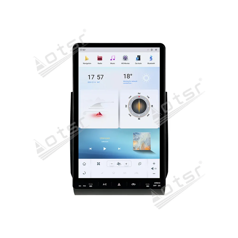 Plug & Play 16.8 Inch For Toyota Tundra 2014 to 2019 Car Stereo Android 13.0 Wireless CarPlay/Android Auto GPS Navigation Hi-Fi