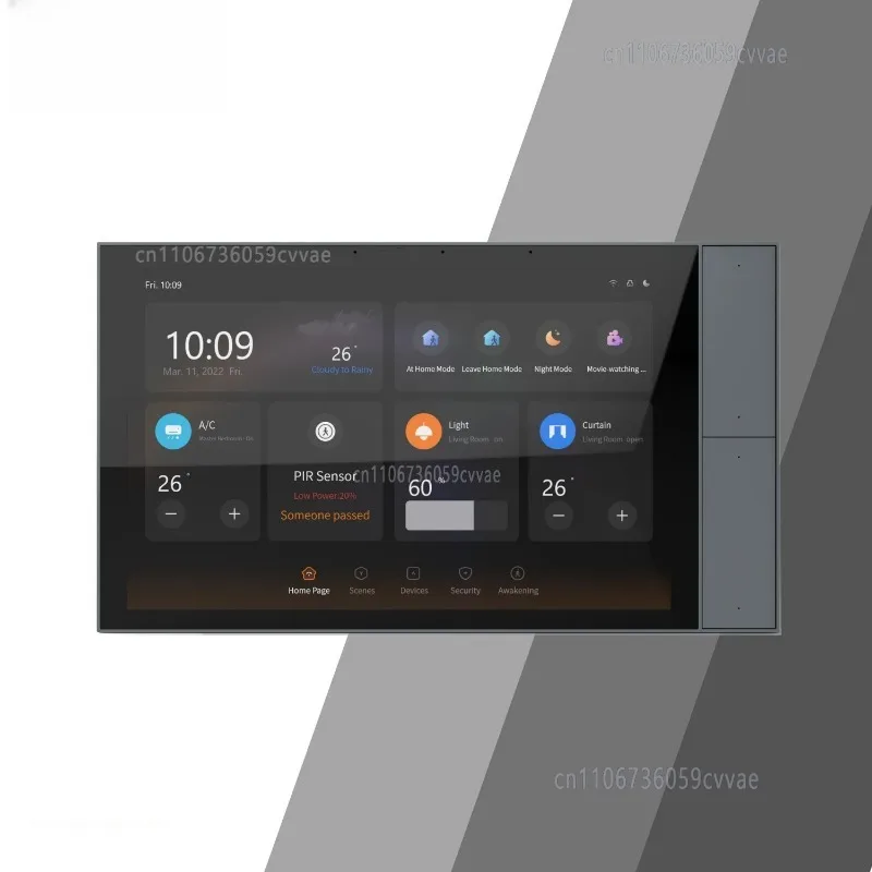2025 NEW KNX 10 Inch Smart Home Control Panel for Smart Building Management (BMS) System KNX System Android 11 OS SDK Available