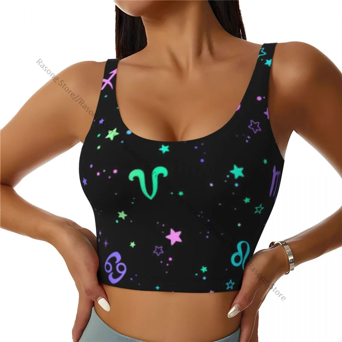 Sports Bra Women Running Yoga Clothes Vest Zodiac Of The Stars Gathering Fitness Vest
