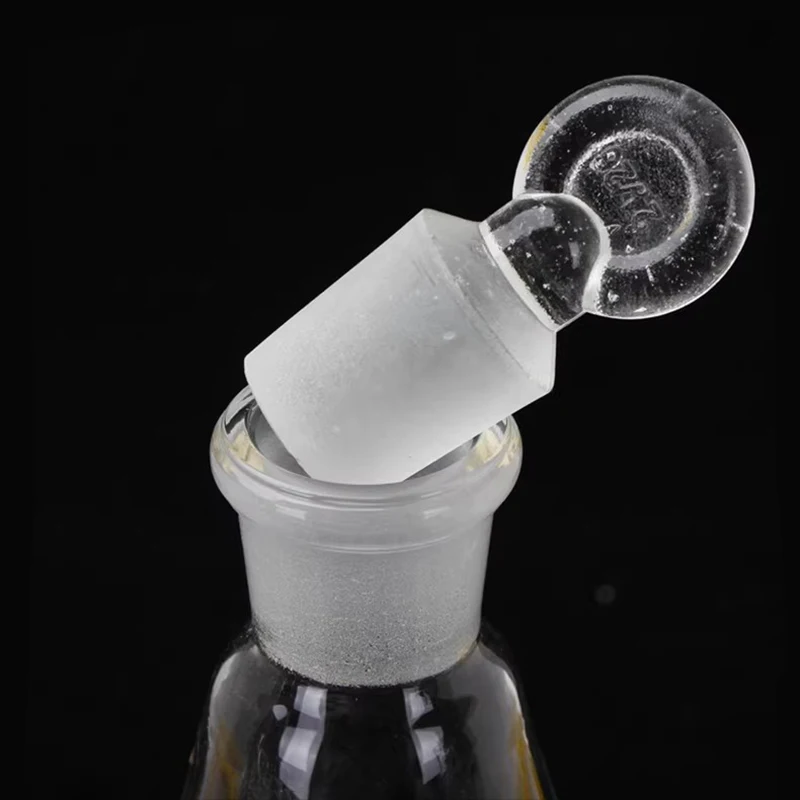 1 piece glass stoppered Erlenmeyer flask with scale 1000ml ground mouth stoppered Erlenmeyer flask