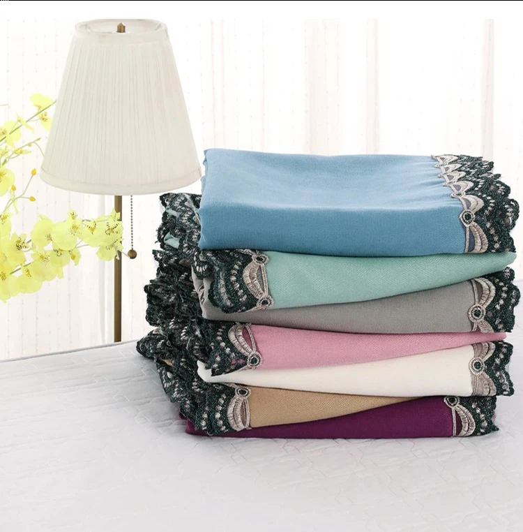 120x230cm Thicken Velvet Beauty Salon Bed Sheet Lace Edged Massage SPA Club Bedspread Salon Sheet Sabnanas with Hole