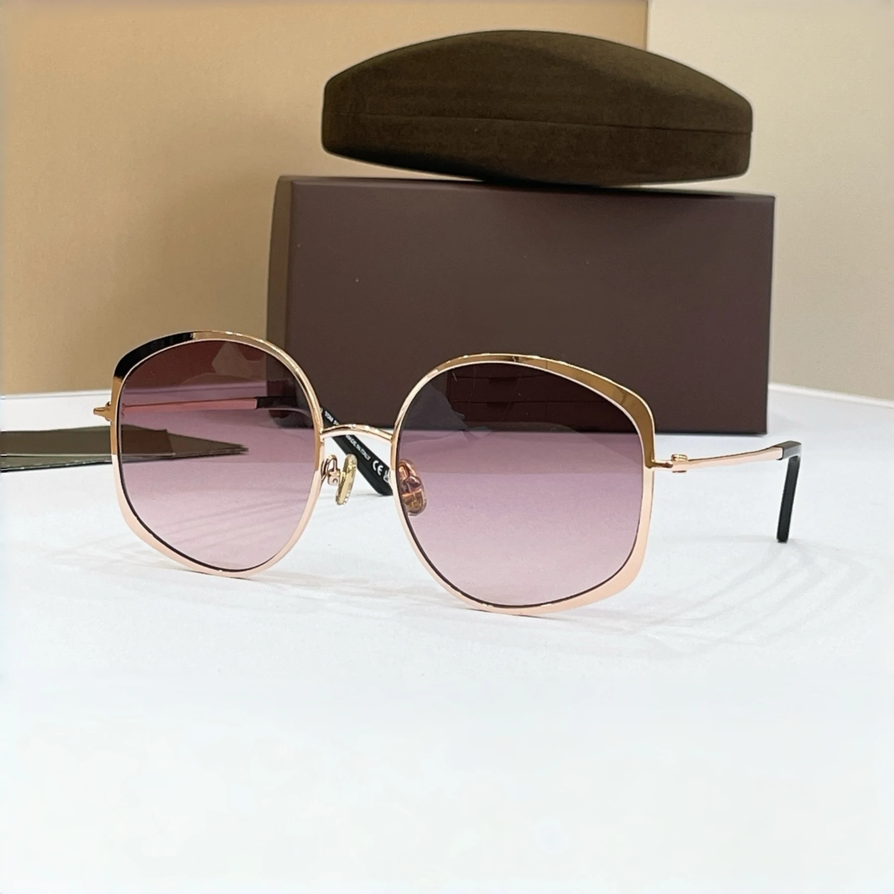 1349 Sunglasses for Men Women,Premium Metal Oversized Frame,UV400 Blocking,Trendy Elegant Polygon Must-have Fashion Eyewear