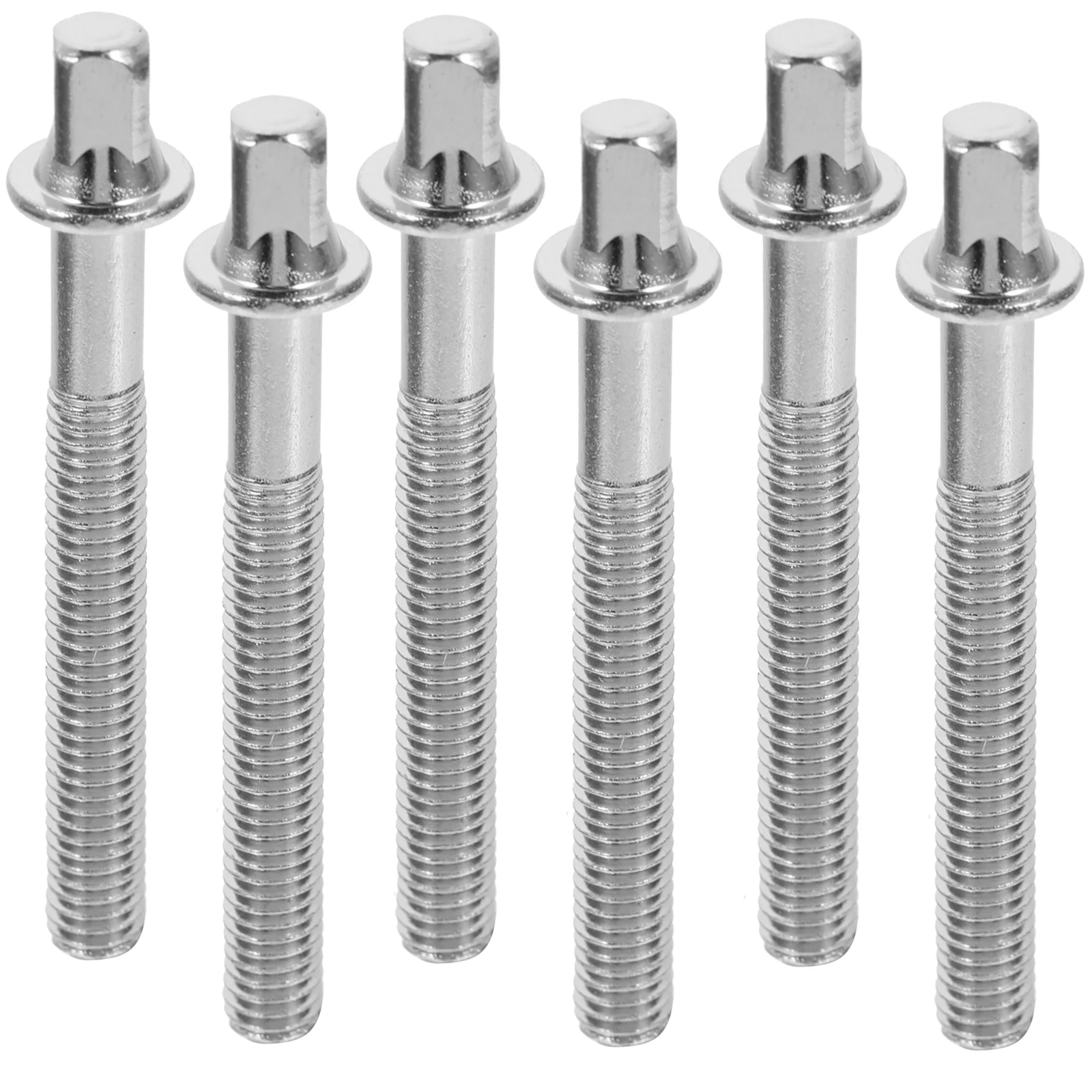 

6 Pcs Square Head Screw Sturdy Screws Replacement Drum Tension Rod Mounting with Washers Iron Plating Jazz Snare Bolt