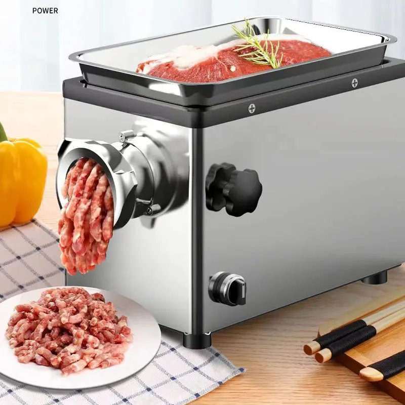 Electric Meat Grinders Stainless Steel Blender 1800W Mincer ​Sausage Stuffer Food Processor  Chopper Meat Filling Maker Mincer