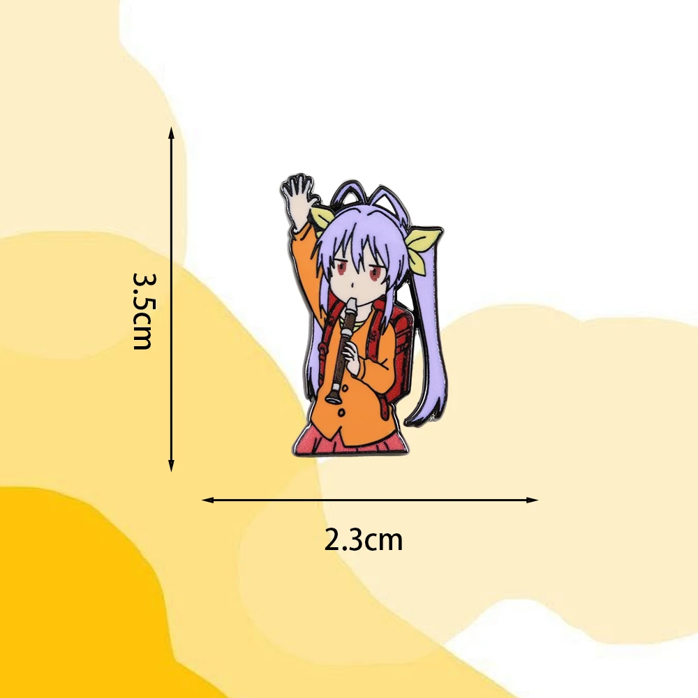 Niedliche Mädchen-Cartoon-Figur-Brosche, Non Non Biyori Renge Miyauchi Emaille-Anstecknadel, Anime-Peripherie-Abzeichen, Fans-Kollektion, dekorative Nadel – Detail 2