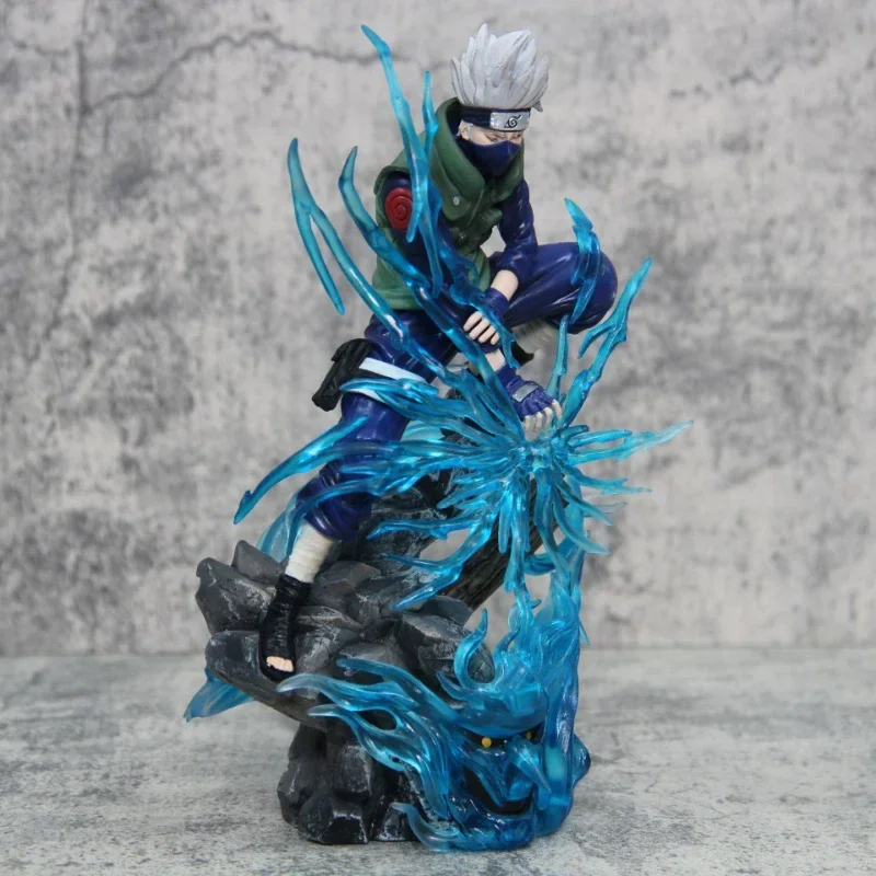 Naruto Hatake Kakashi Figuras Anime, Estatueta Gk, Estátua de PVC Ação, Boneca Modelo Figura, Brinquedos Colecionáveis, Presente, 23cm