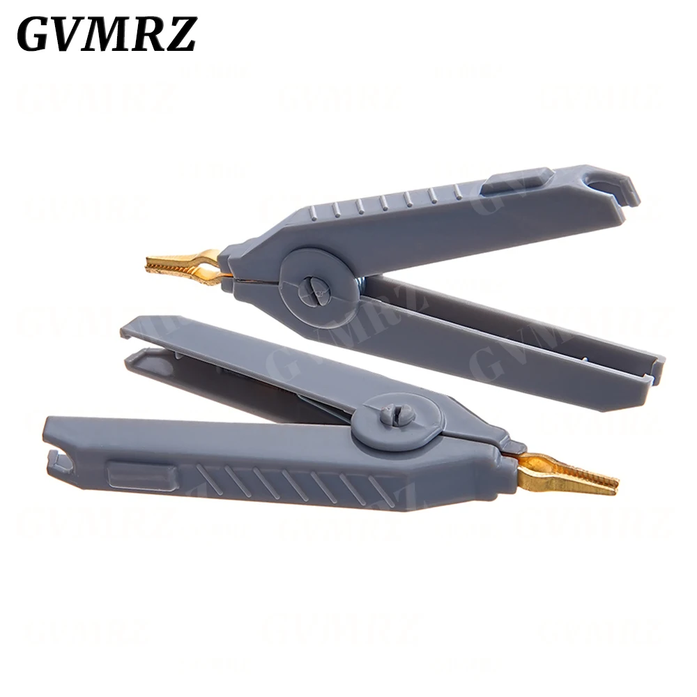 1PCS Alligator Clip 90mm Kelvin Copper Gold Plate Clip LCR Test Clip For Precision Electrical Instrument Tool Power Supply
