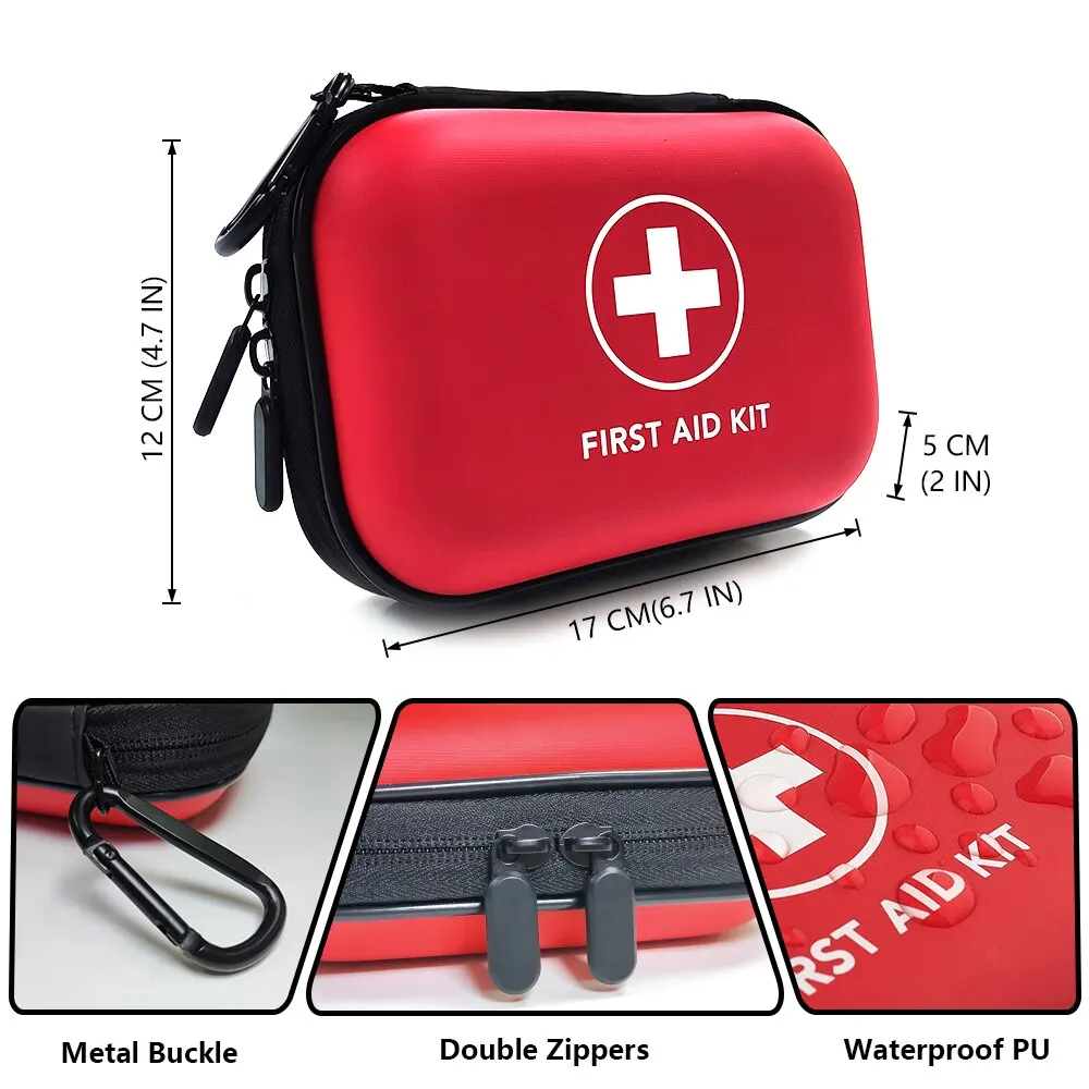 Empty Portable Emergency Medical First Aid Bag Storage Box for Household Outdoor Travel Camping Equipment Medicine Survival Kit