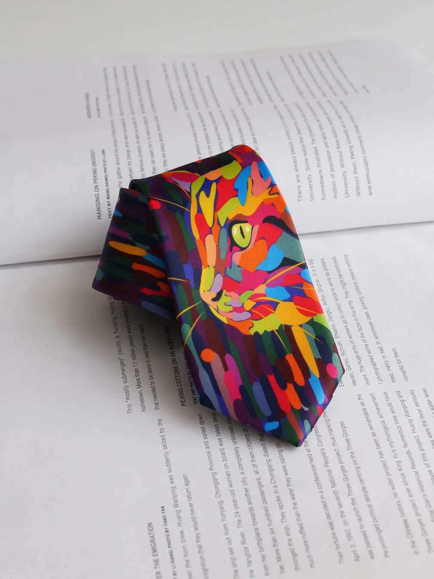 Printing Hand-tied Personality Publicity Necktie Literary and Artistic Young Students Nektie Fashionable  Tie