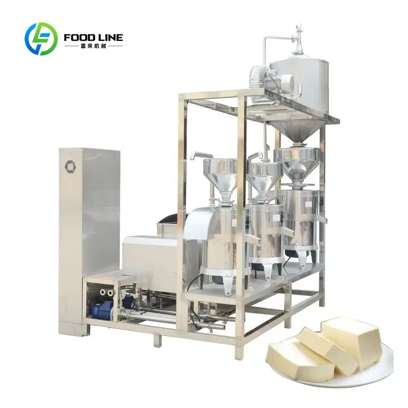 

Customized Commercial Fully Automatic Tofu Production Line Equipment Grain Grinding and Soybean Product Processing Machinery