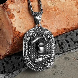 Welding Worker Mask Men Necklaces With Pendant Stainless Steel Trendy Jewelry For Male Women Punk Accessories Gifts Wholesale