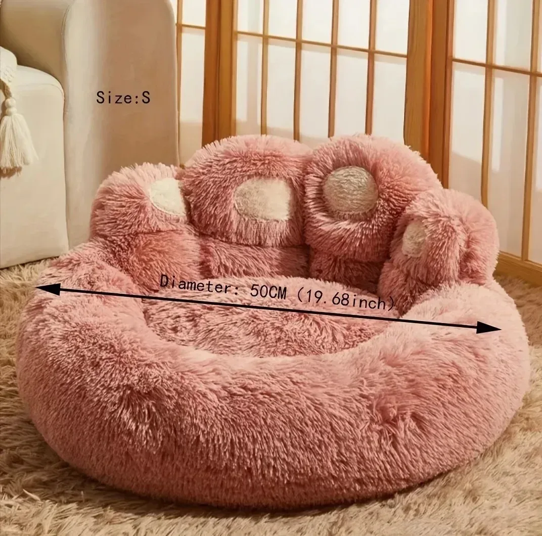 Soft Long Plush Cat kennel dog kennel winter warm pet bed Cat Bed Cat Mat Animals Sleeping Sofa