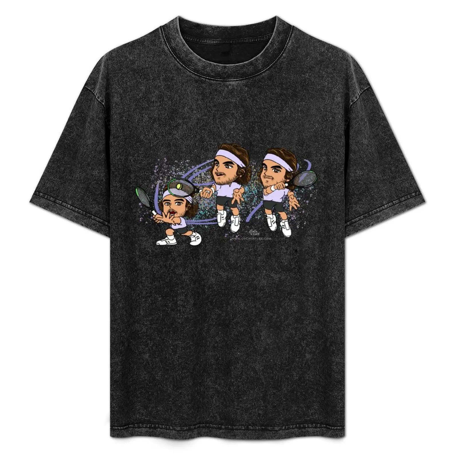 Stefanos Tsitsipas T-Shirt basketball graphic tees anime stuff anime figures T-shirts for men cotton