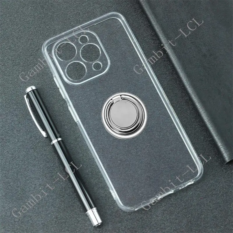 For Doogee N55 Plus Pro N55Pro DoogeeN55 2024 Back Ring Holder Bracket Phone Cover TPU Soft Silicone Case On Doogee N55 Pro
