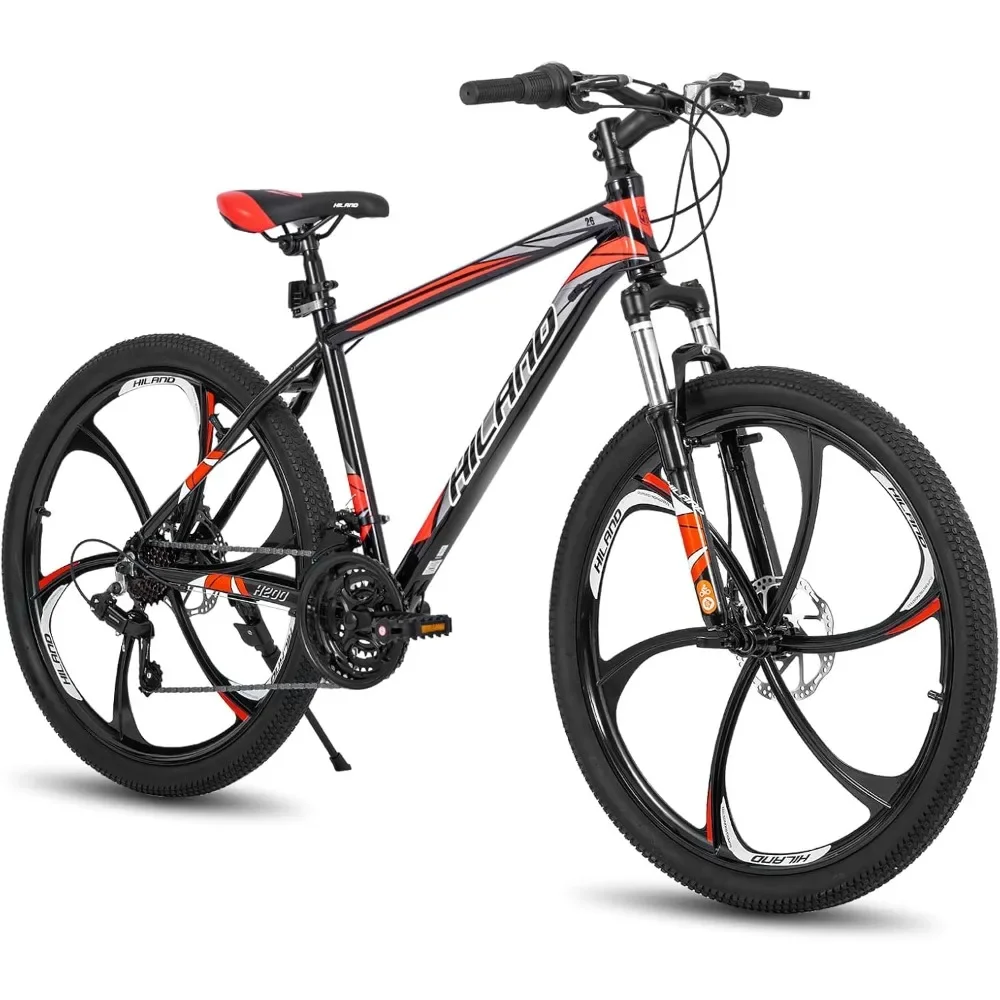 Mountain Bike, 3/6/Multi-Spokes, 21 Speeds Drivetrain, Aluminum Frame 26 Inch Wheels, Disc-Brake Bike