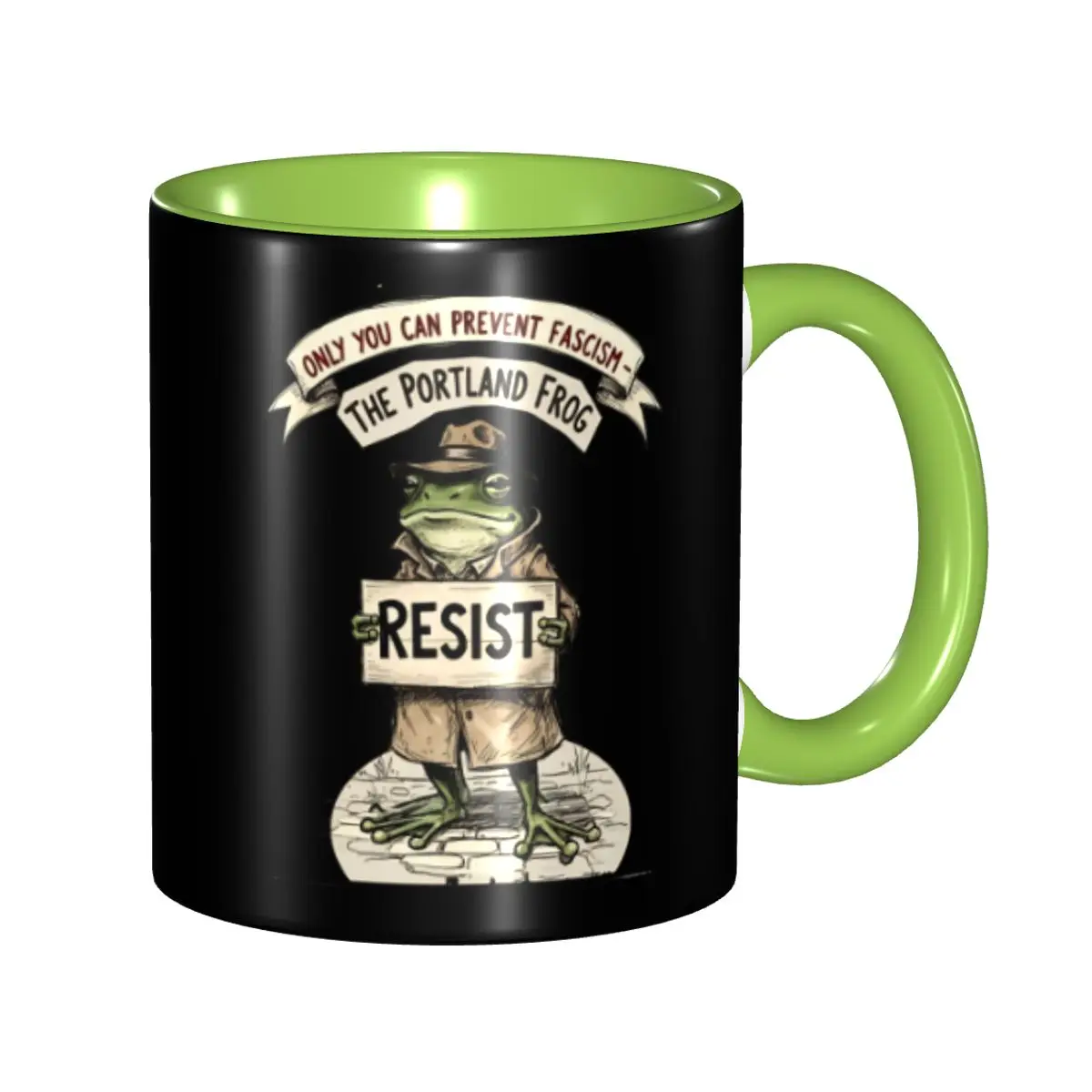 

New Portland Frog Protest Resist Portland Frog Protest Resist Merch Mug Kawaii Tea Cup