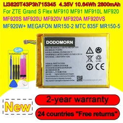 New 2800mAh Battery Li3820T43P3h715345 For ZTE Grand S Flex MF910 MF910S MF910L MF920 MF920S MF920W MEGAFON MR150-2-5 MTC 835F