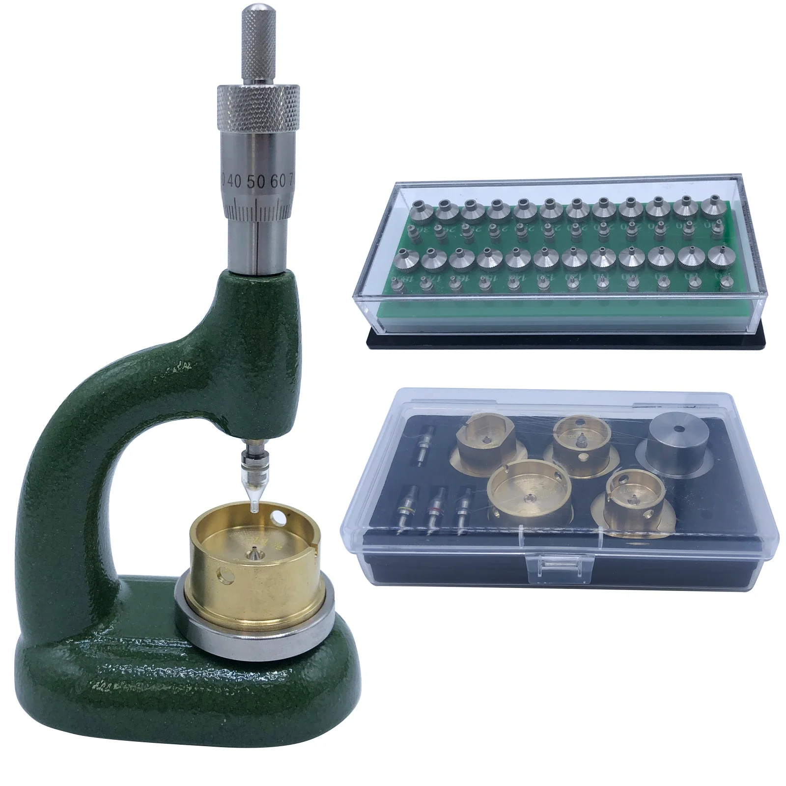 

New Watchmaker Jewelling Tool With Micrometric Screw 4mm&4mm Watch Hand Installing and Fitting Tools Watch Needle Installation