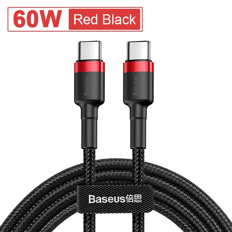 베이스어스 USB 타입 C to USB C 케이블 아이폰 16 15 100W PD 고속 충전기 맥북 샤오미 삼성 타입-C 케이블