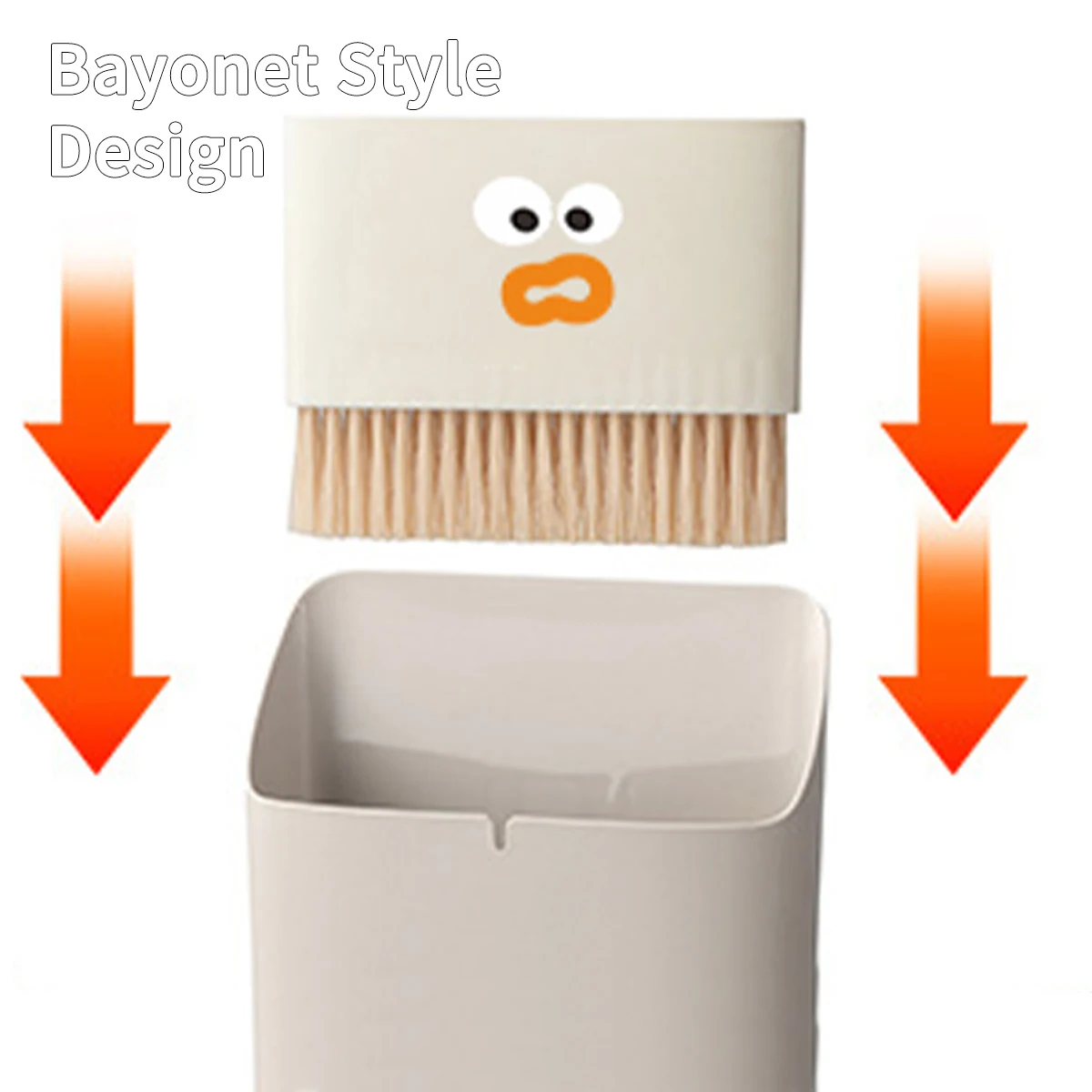 WORTHBUY Wall Mounted Desktop Trash Can With Broom Office Wastebasket Mini Broom And Dustpan Set Hanging Desk Dustpan Set