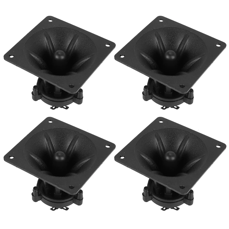 4Pc Tweeters Piezoelectric Tweeter Loudspeaker Ceramic Buzzer Treble Square Audio Speaker