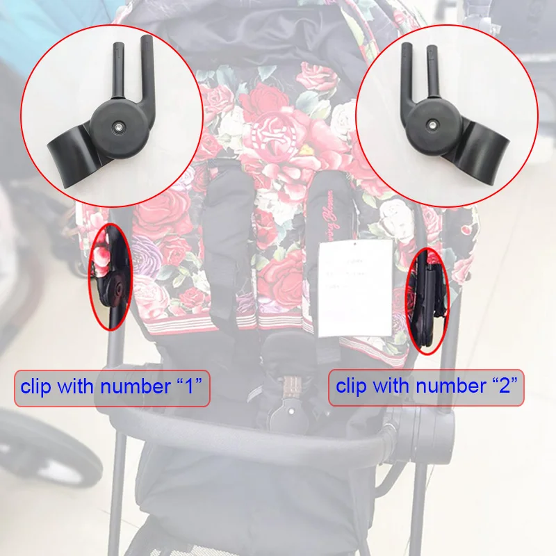 Buggy กันสาดสนับสนุน Rod คลิป Cybex Priam 3/4 Mios 2/3 Sunshade BUCKLE Canopy Clasp หลังคากรอบบาร์ Fixing CLAMP เปลี่ยนชิ้นส่วน