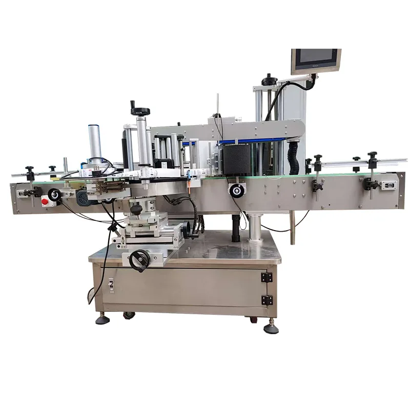 Double-sided labeling machine, laundry detergent labeling machine, flat double-sided labeling machine, fully automatic